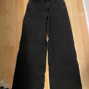 Black GAP Wide-Leg Jeans